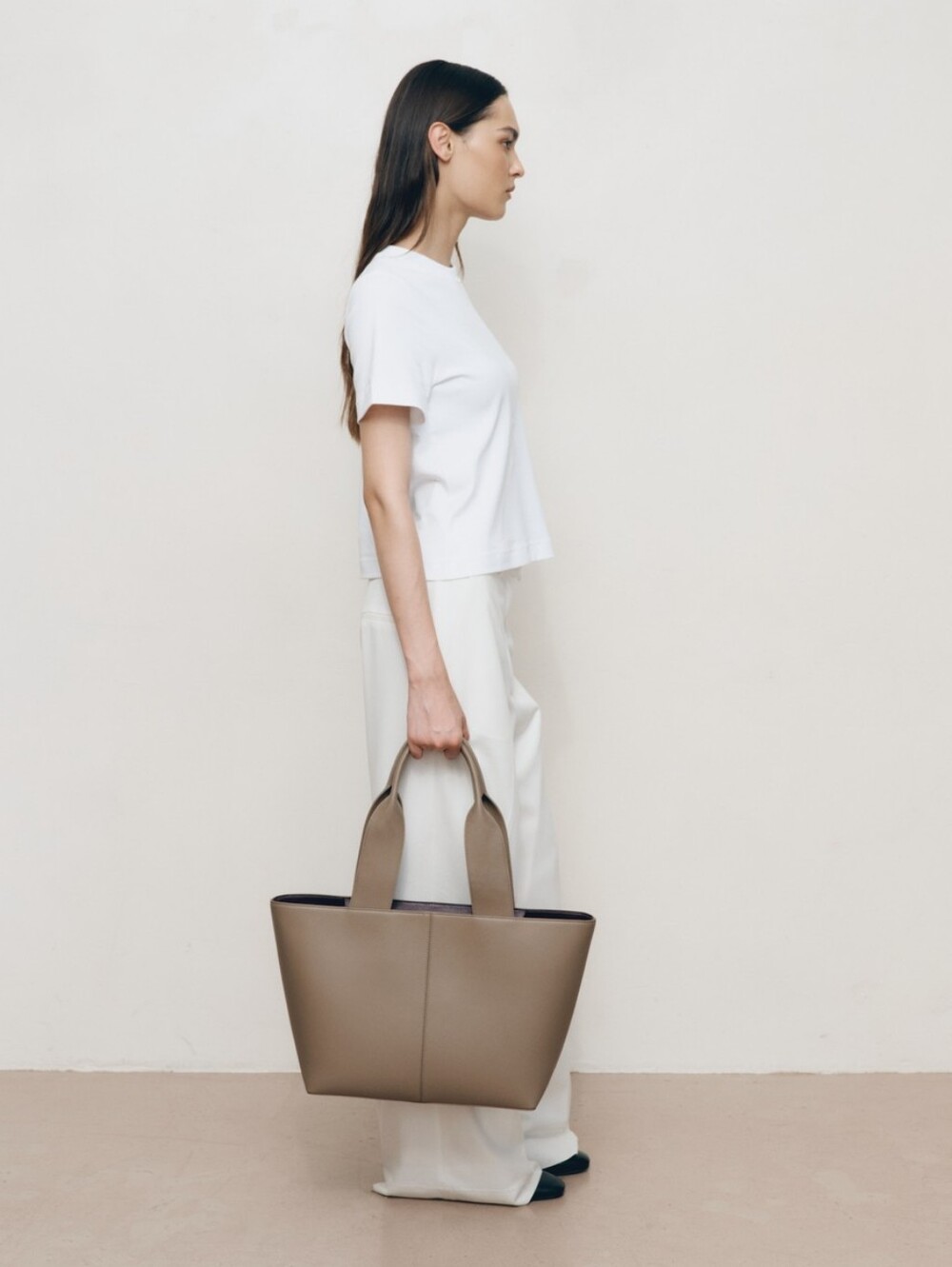 EXCELLENT FREJA LAFAYETTE TOTE BAG - TAUPE - Picture 2 of 13